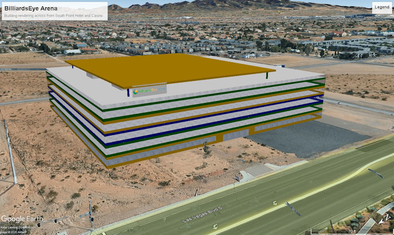 billiardseye arena building las vegas